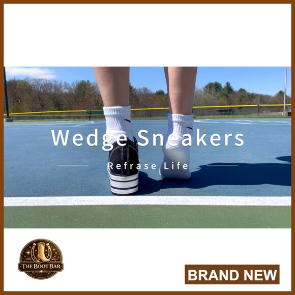 Women's Platform Sneakers with Hidden Wedge, 3 Inch Height Boost - Picture 7 of 7